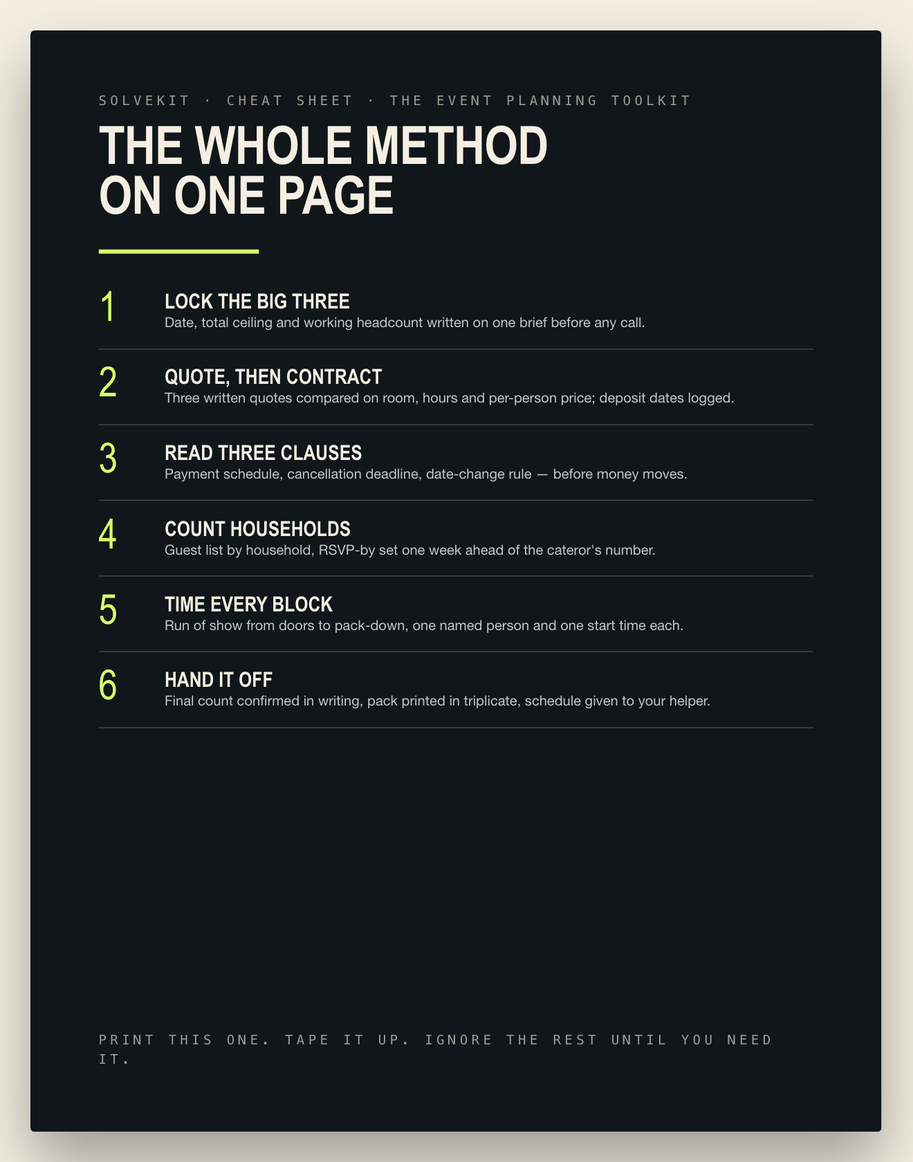Preview of Cheat sheet — one page