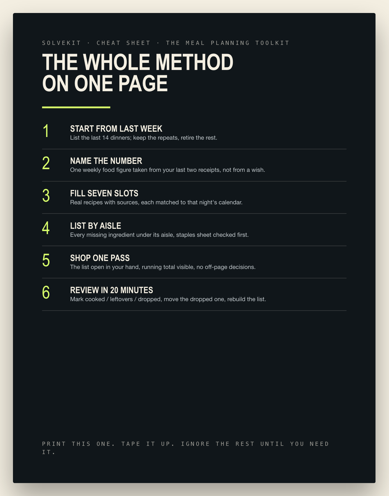 Preview of Cheat sheet — one page