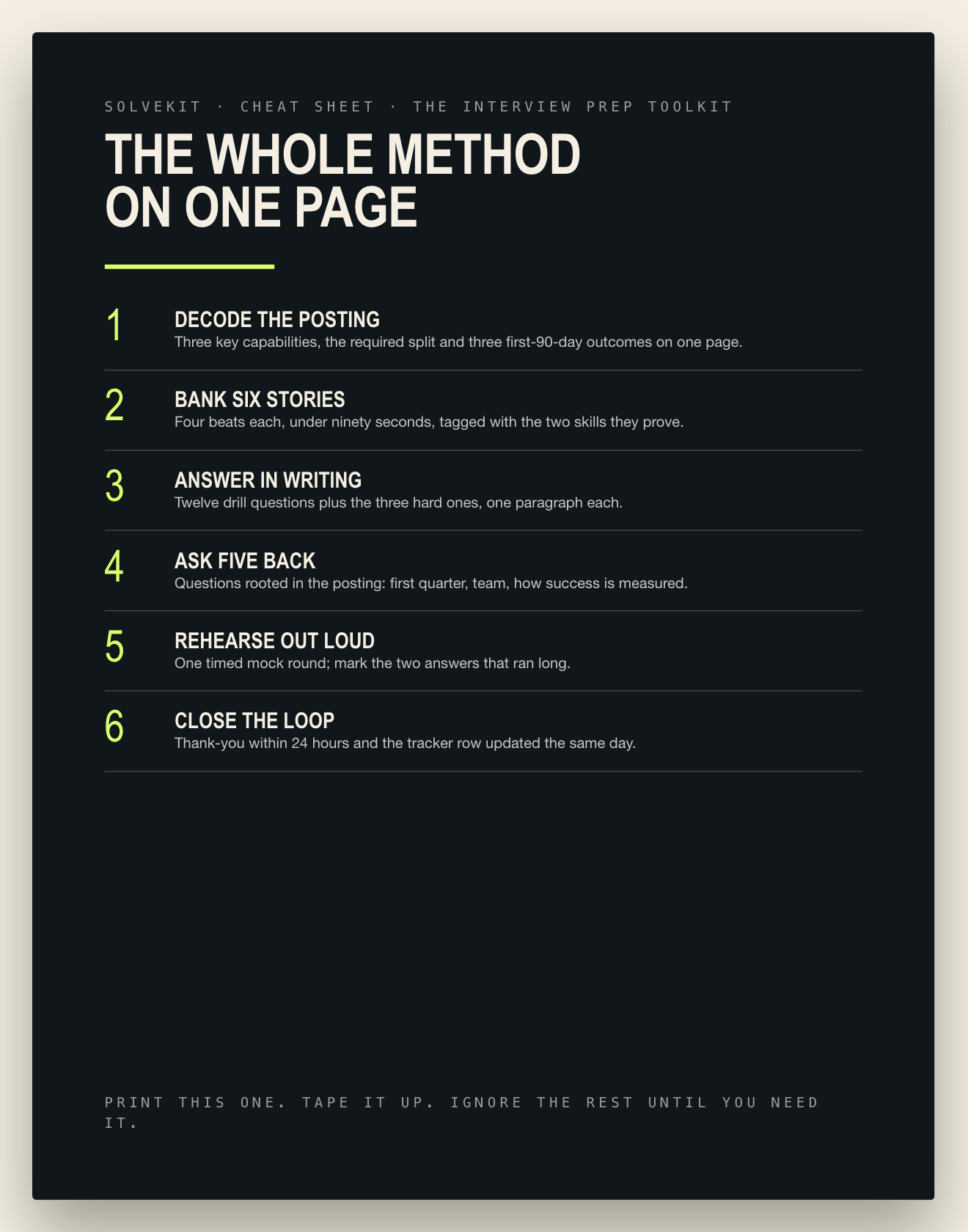 Preview of Cheat sheet — one page
